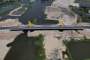Quảng Nam: Thông xe cầu 315 tỉ bắc qua sông Cổ Cò