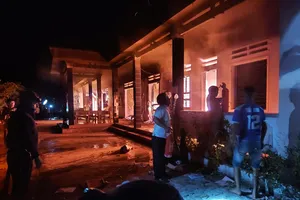 Trụ sở UBND xã ở Quảng Nam bị cháy, thiêu nhiều hồ sơ lưu