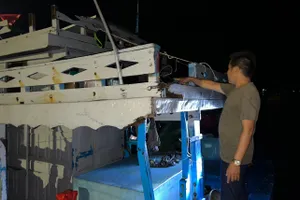 Ngư dân Quảng Ngãi trình báo tàu cá bị truy đuổi, phun vòi rồng