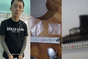 Công an thi hành lệnh bắt thì phát hiện bị can đang tổ chức chơi ma tuý