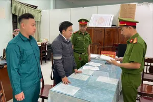 Hà Hải Đăng - Giám đốc Phòng Giao dịch Nam Phước, Ngân hàng An Bình bị bắt tạm giam. Ảnh: CA