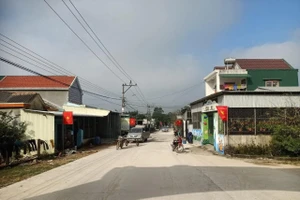 Một góc xã Đức Lợi, nơi có công trình đường xã tổng vốn 3,8 tỉ nhưng sai phạm hơn 1 tỉ. Ảnh: FB