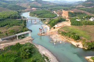 Hiện trạng dự án Tập đoàn Thuận An đang thi công ở Quảng Nam. Ảnh: TN