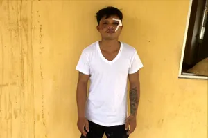 Công chém bạn nhậu tử vong. Ảnh: CA