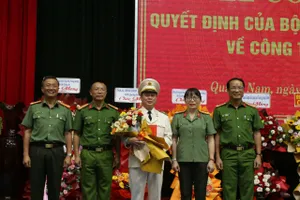 Ban Giám đốc Công an tỉnh Quảng Nam. Ảnh: TN