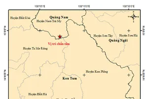 Quảng Nam xảy ra 4 trận động đất trong 1 ngày