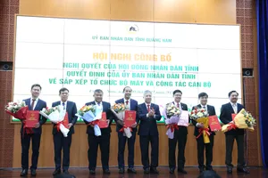 Quảng Nam công bố nhân sự 6 giám đốc Sở và Chánh văn phòng UBND tỉnh