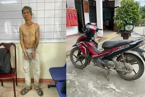 Trộm xe máy đang tẩu thoát thì bị đuổi theo bắt 'nóng'