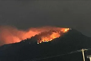 Đám cháy sau khi dập tắt bùng phát trở lại, thiêu rụi 2ha rừng keo