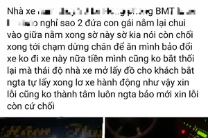 Vụ cô gái tố bị sàm sỡ trên xe khách: Chủ nhà xe cho tài xế thôi việc