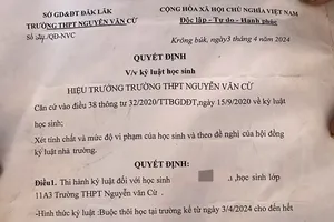 Vụ buộc 2 học sinh thôi học vì 'dùng chất ma túy': Hiệu trưởng rút kinh nghiệm