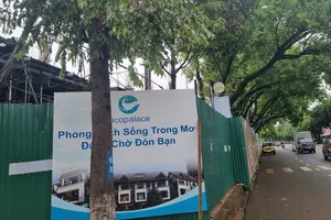 Doanh nghiệp tự ý bao chiếm vỉa hè phần dự án ở Buôn Ma Thuột