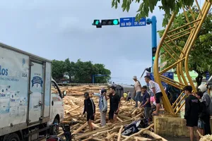 Thông tin mới vụ xe chở gỗ lật, đè chết 1 thiếu niên ở Đắk Lắk