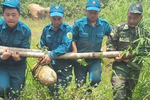 Hủy nổ thành công quả bom gần 130 kg ở Đắk Lắk