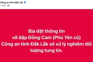 Nhiều người hốt hoảng sơ tán vì tin vỡ đập bịa đặt trên mạng