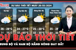 Dự báo thời tiết 28-5: Nắng nóng gay gắt hoành hành tại Trung Bộ và Nam Bộ