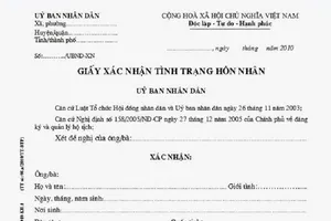 Đang nuôi con, có được xác nhận độc thân?