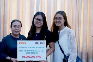 POPS hỗ trợ đồng bào miền Trung 91.200.000 đồng
