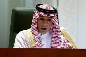 Ngoại trưởng Saudi Arabia Adel bin Ahmed al-Jubeir. Ảnh: REUTERS