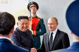 Ông Kim Jong-un gửi điện chúc mừng đến ông Putin