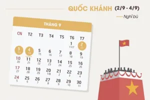 Lễ 2-9 được nghỉ mấy ngày?