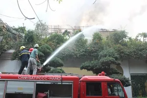 Cháy lớn ở đường Phan Kế Bính, Hà Nội 