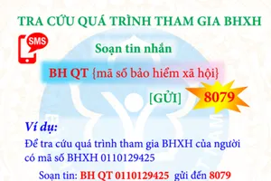Từ 1-8, thông báo kết quả đóng bảo hiểm xã hội qua tin nhắn