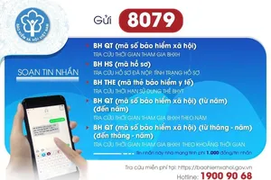 Thay đổi đầu số tra cứu thông tin bảo hiểm xã hội từ 1-8