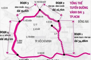 Đường Vành đai 3 và 4 TP.HCM chậm do thiếu vốn