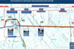 Thi công dự án nâng cấp Quốc lộ 1A , đoạn Hậu Giang - Sóc Trăng
