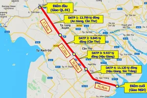 Bộ GTVT phúc đáp đề xuất làm 3 trạm dừng nghỉ ở cao tốc Châu Đốc - Sóc Trăng