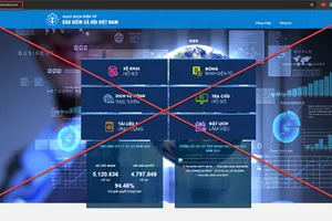 Xuất hiện website giả mạo Cổng dịch vụ công trực tuyến BHXH Việt Nam