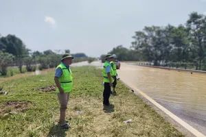 Thông tin mới về ngập cao tốc Hà Nội - Thái Nguyên