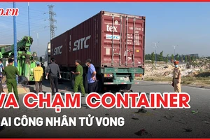 Video: Container cán tử vong hai công nhân đi xe máy