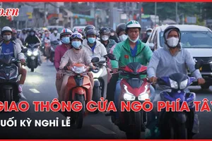 Giao thông cửa ngõ phía Tây TP.HCM ùn ứ nhẹ cuối kỳ nghỉ lễ