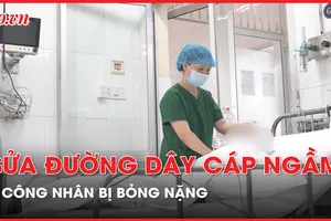 Chập điện khu sửa đường dây cáp ngầm, 4 công nhân bị bỏng nặng