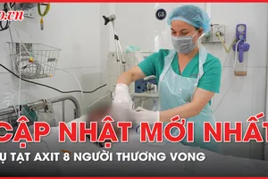 Vụ tạt axit làm 8 người thương vong ở quận 7: 1 người suy hô hấp, tiên lượng dè dặt