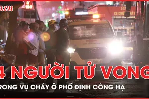 Hà Nội: 4 người tử vong trong vụ cháy ở phố Định Công Hạ 