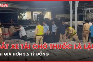 Bắt xe tải chở lô thuốc lá nhập lậu trị giá hơn 3,5 tỷ đồng
