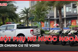 Phát hiện một phụ nữ nước ngoài rơi chung cư tử vong