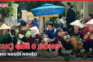 Ấm lòng chợ quê 0 đồng cho người nghèo