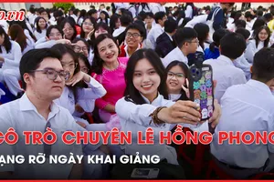 Bí thư Nguyễn Văn Nên dự khai giảng năm học mới tại trường chuyên Lê Hồng Phong 
