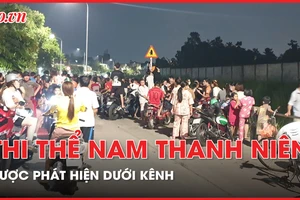 Phát hiện nam thanh niên tử vong dưới kênh