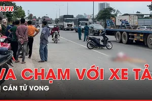 Đi đám cưới về, người đàn ông bị xe tải cán tử vong