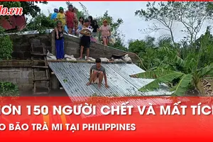 Hơn 150 người chết và mất tích, Philippines thiệt hại nặng nề do bão Trà Mi