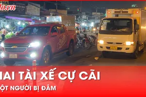Hai tài xế cự cãi, một người bị đâm nguy kịch