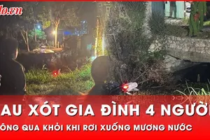 Tin nóng 25-11: Xót xa 4 người thiệt mạng sau khi xe máy rơi xuống mương