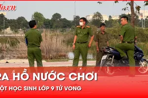 Rủ nhau ra hồ nước chơi, một học sinh lớp 9 tử vong