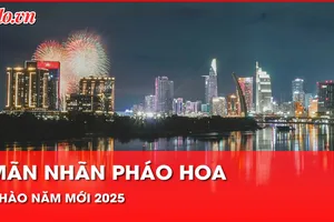 Video: Chiêm ngưỡng màn bắn pháo hoa rực rỡ chào năm mới 2025 trên cả nước