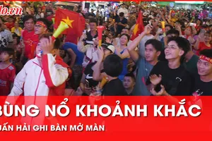Chung kết ASEAN Cup 2024: Cổ động viên VN bùng nổ khoảnh khắc Tuấn Hải ghi bàn